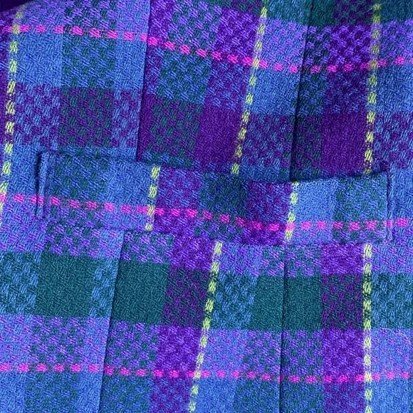 Vintage Pendleton Wool Plaid Skirt Set